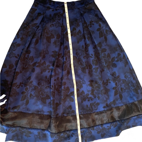 Aqua midi ball skirt. Black and Blue. Size : XS - Picture 4 of 13